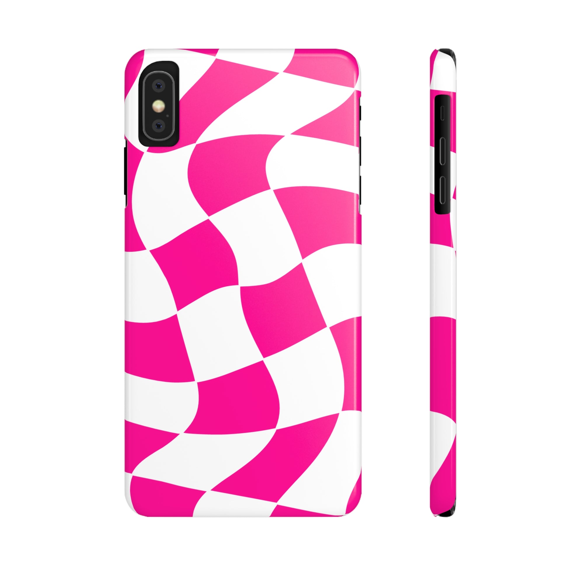 HOT PINK WAVY  | Slim iPhone Case - Trovvve