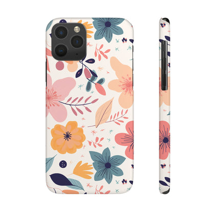 CUTE SUMMER FLOWER PATTERN | Slim iPhone Case - Trovvve