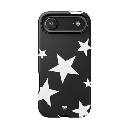 JET BLACK BOLD STARS | Tough Phone Case