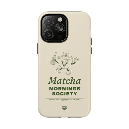 MATCHA MORNINGS | MagSafe Tough iPhone Case
