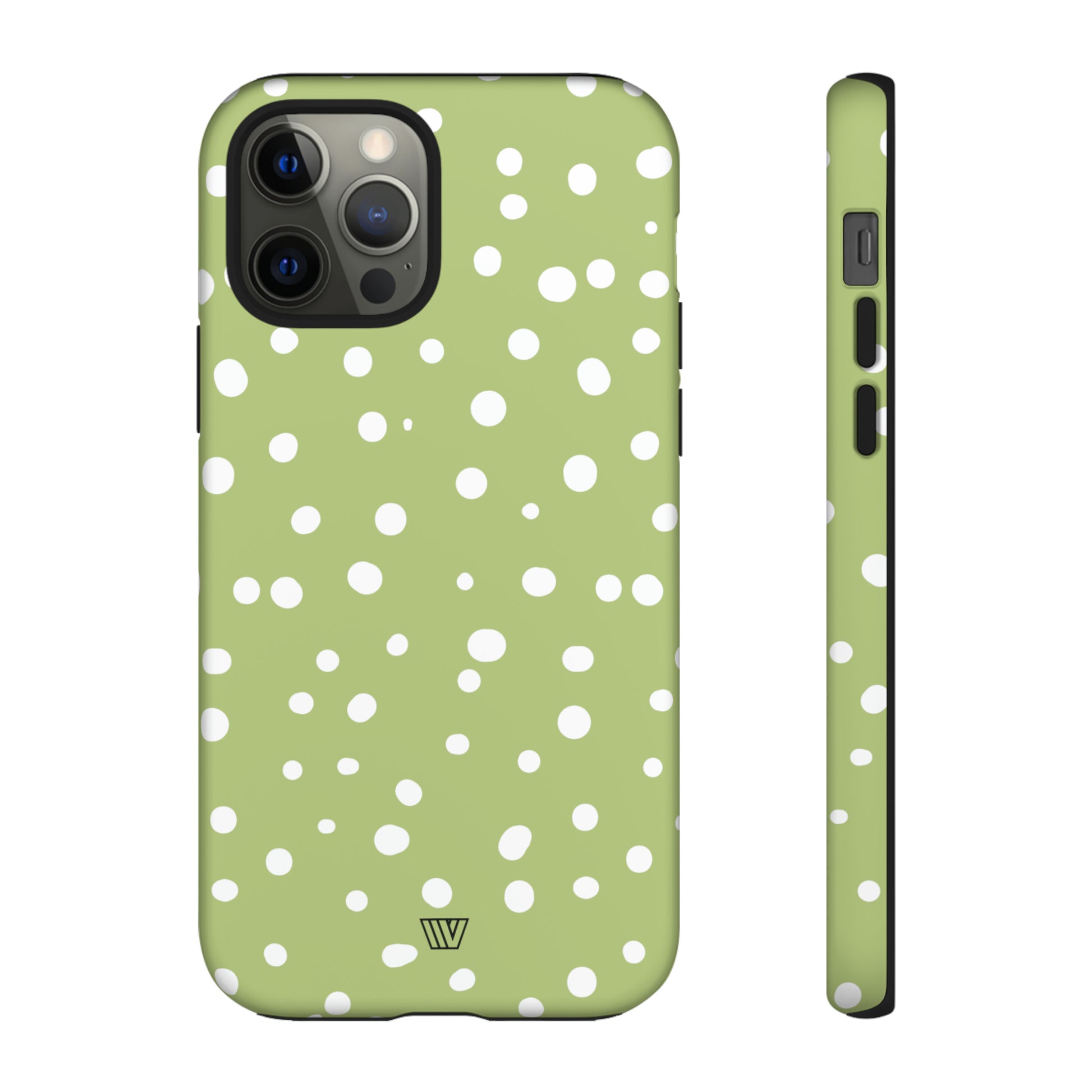 PALE OLIVE DOTS | Tough Phone Case - Trovvve