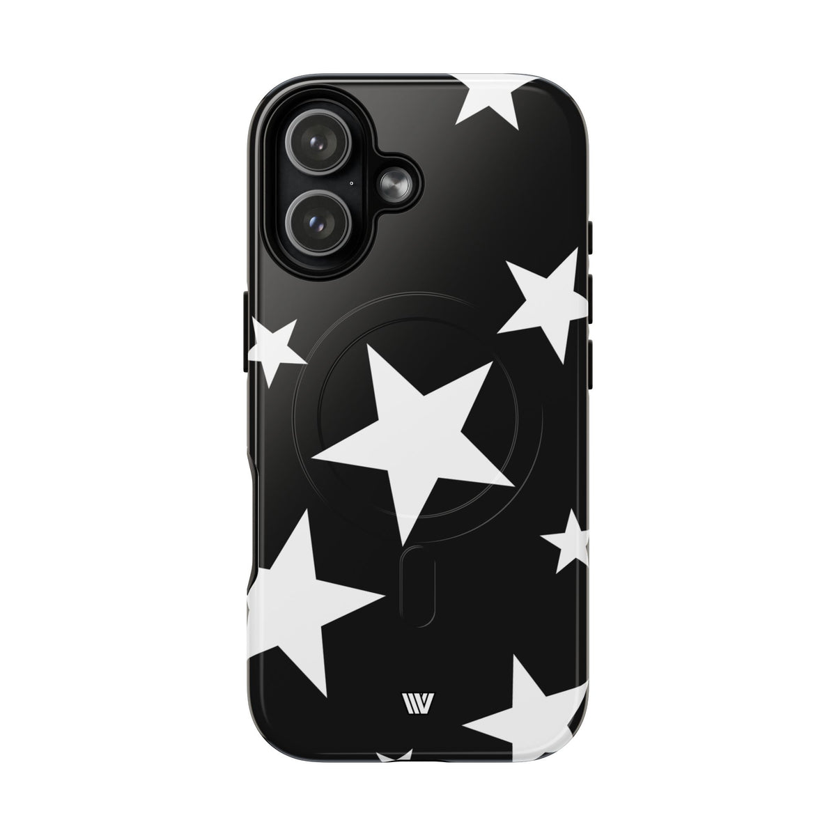 JET BLACK BOLD STARS | MagSafe Tough iPhone Case