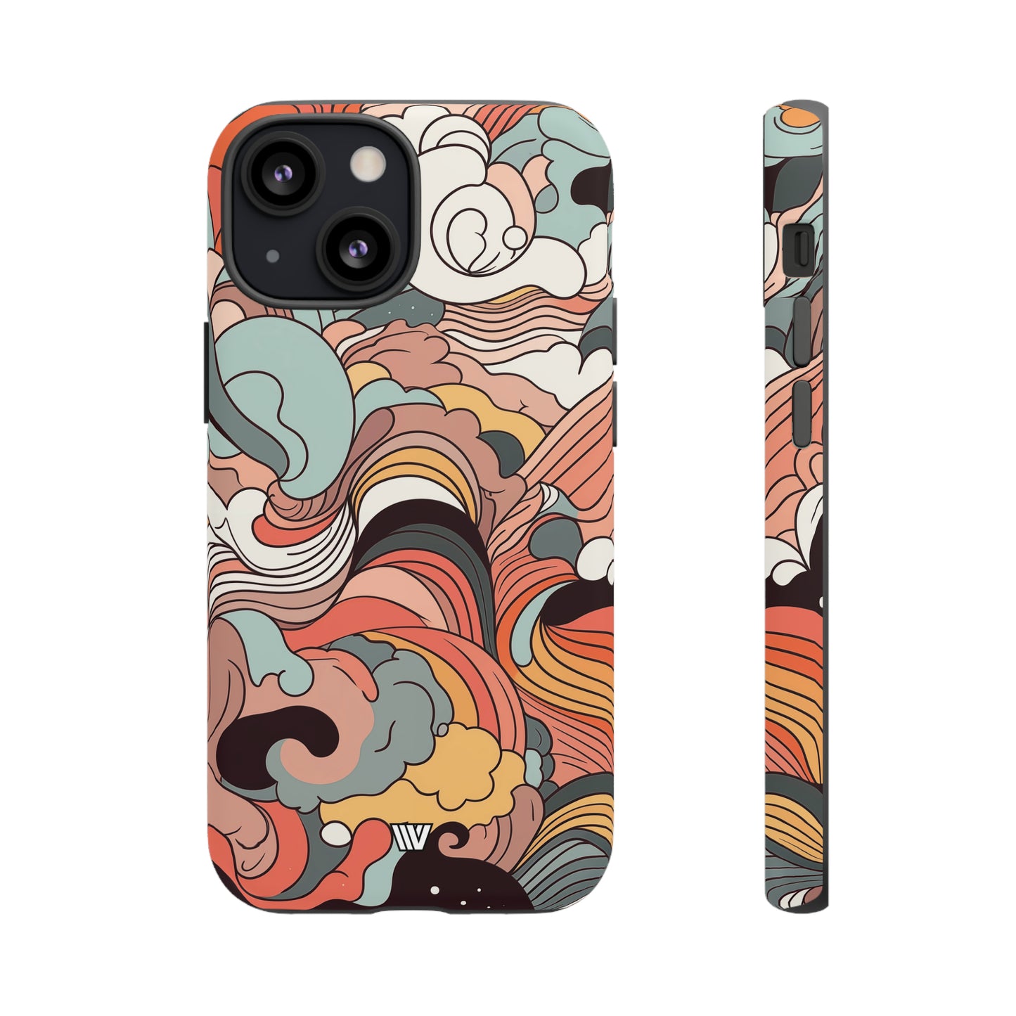 ABSTRACT DOODLE CLOUDS | Tough Phone Case - Trovvve