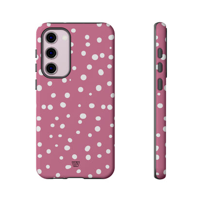 BLUSH RED DOTS | Tough Phone Case - Trovvve