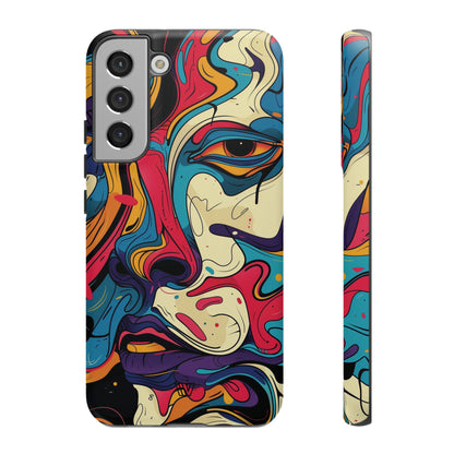 PAINT SWIRL FACE | Tough Phone Case