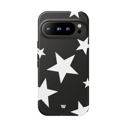 JET BLACK BOLD STARS | Tough Phone Case