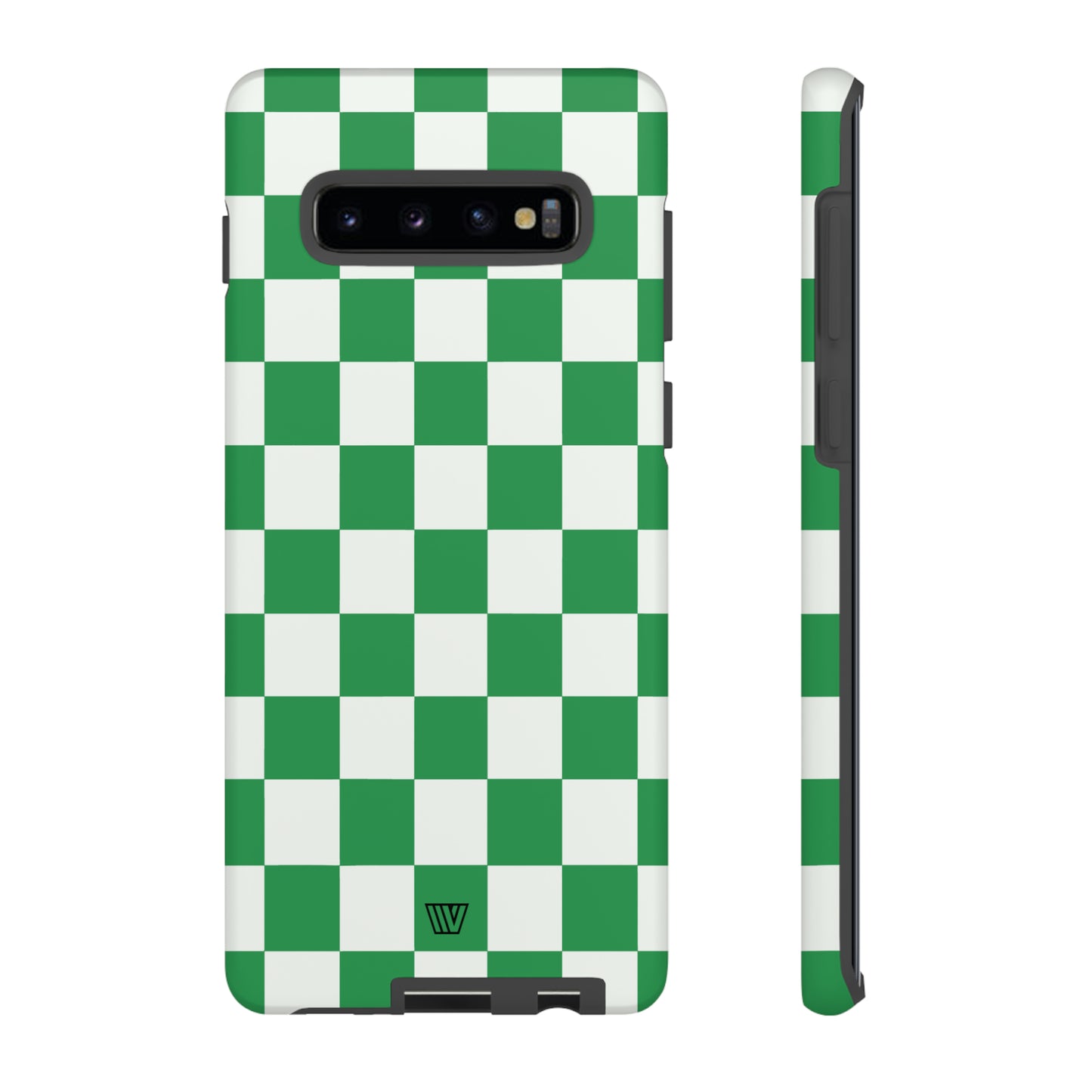 GREEN WHITE CHECKERBOARD | Tough Phone Case - Trovvve