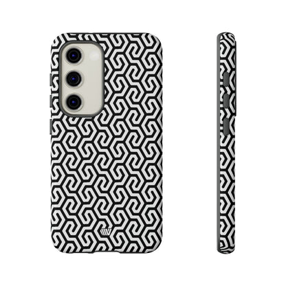 ABSTRACT INTERLOCKING PATTERN | Tough Phone Case