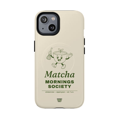 MATCHA MORNINGS | MagSafe Tough iPhone Case
