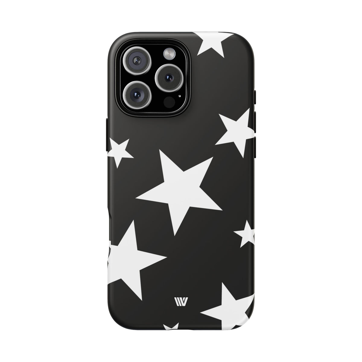 JET BLACK BOLD STARS | Tough Phone Case