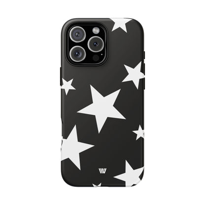 JET BLACK BOLD STARS | Tough Phone Case