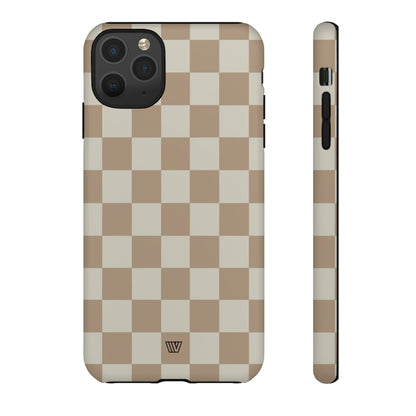 NEUTRAL CHECKERBOARD | Tough Phone Case - Trovvve