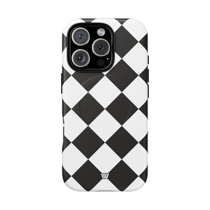 BLACK & WHITE DIAMOND | MagSafe Tough iPhone Case
