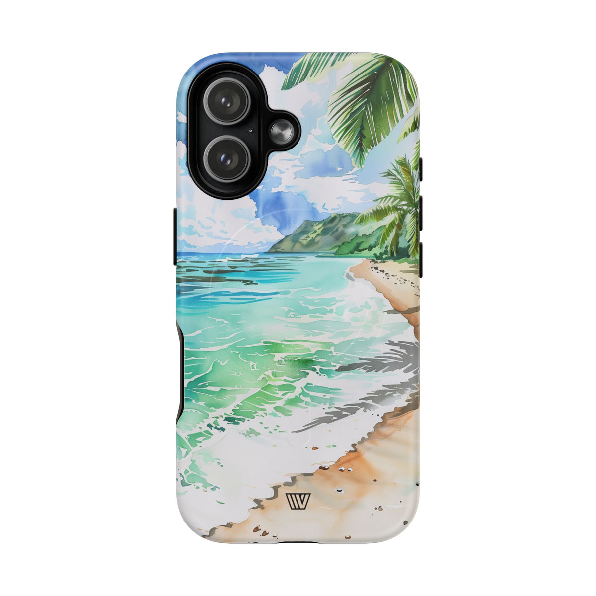 Watercolor Beach MagSafe Tough iPhone Case – iPhone 17, Matte
