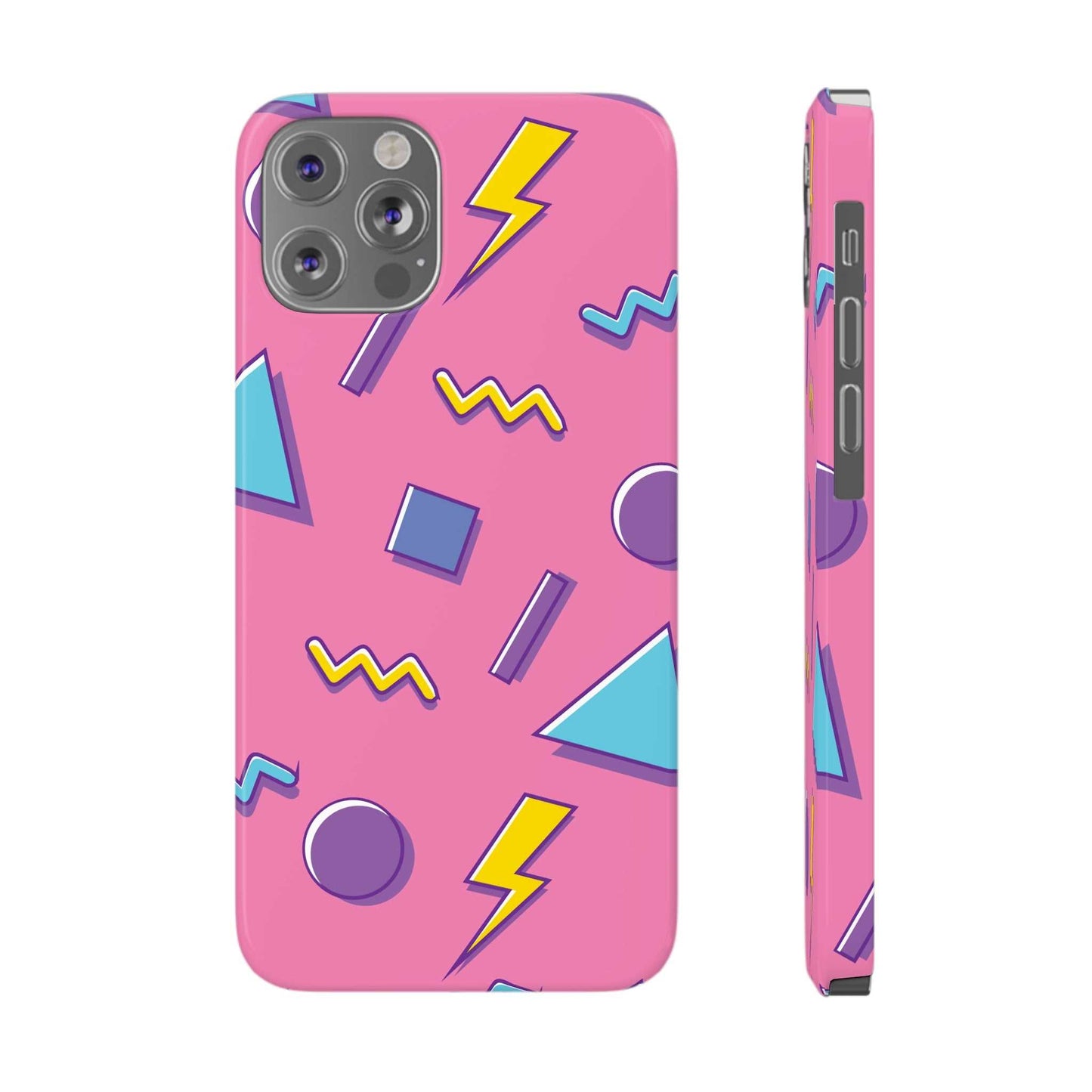 80 /90s PINK RETRO PATTERN | Slim iPhone Case - Trovvve