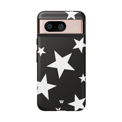 JET BLACK BOLD STARS | Tough Phone Case