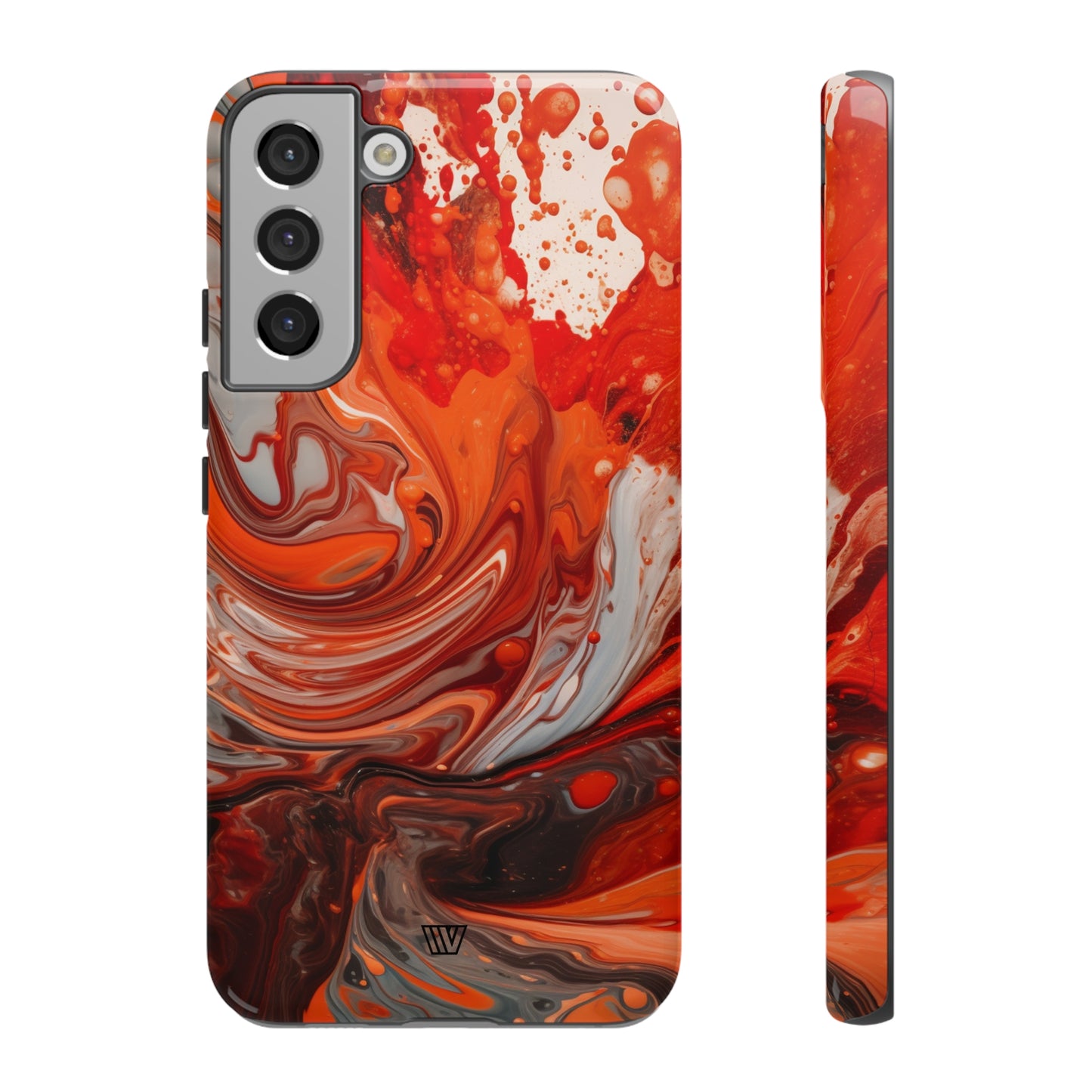 WHITE FIRE PAINT SWIRL | Tough Phone Case - Trovvve