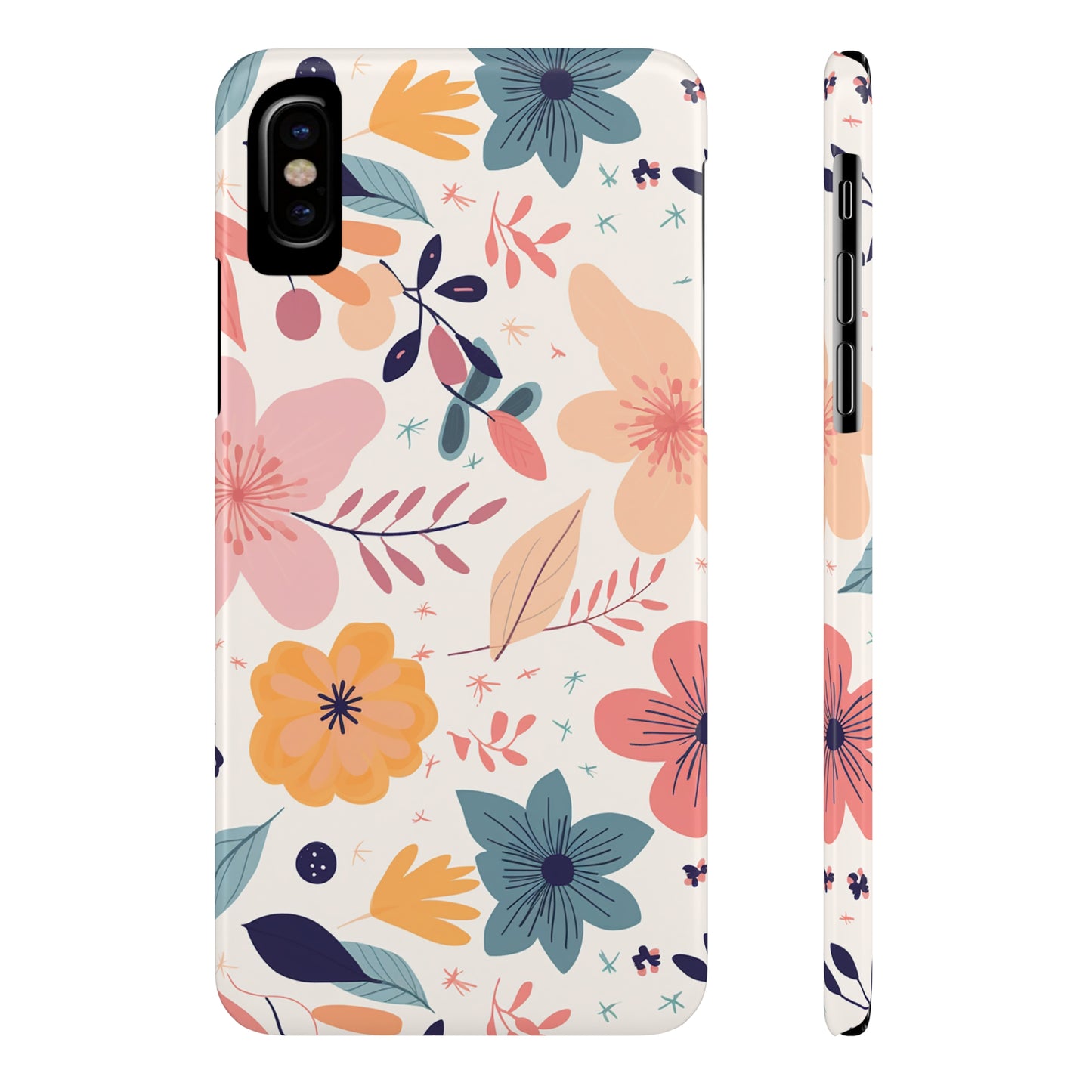 CUTE SUMMER FLOWER PATTERN | Slim iPhone Case - Trovvve