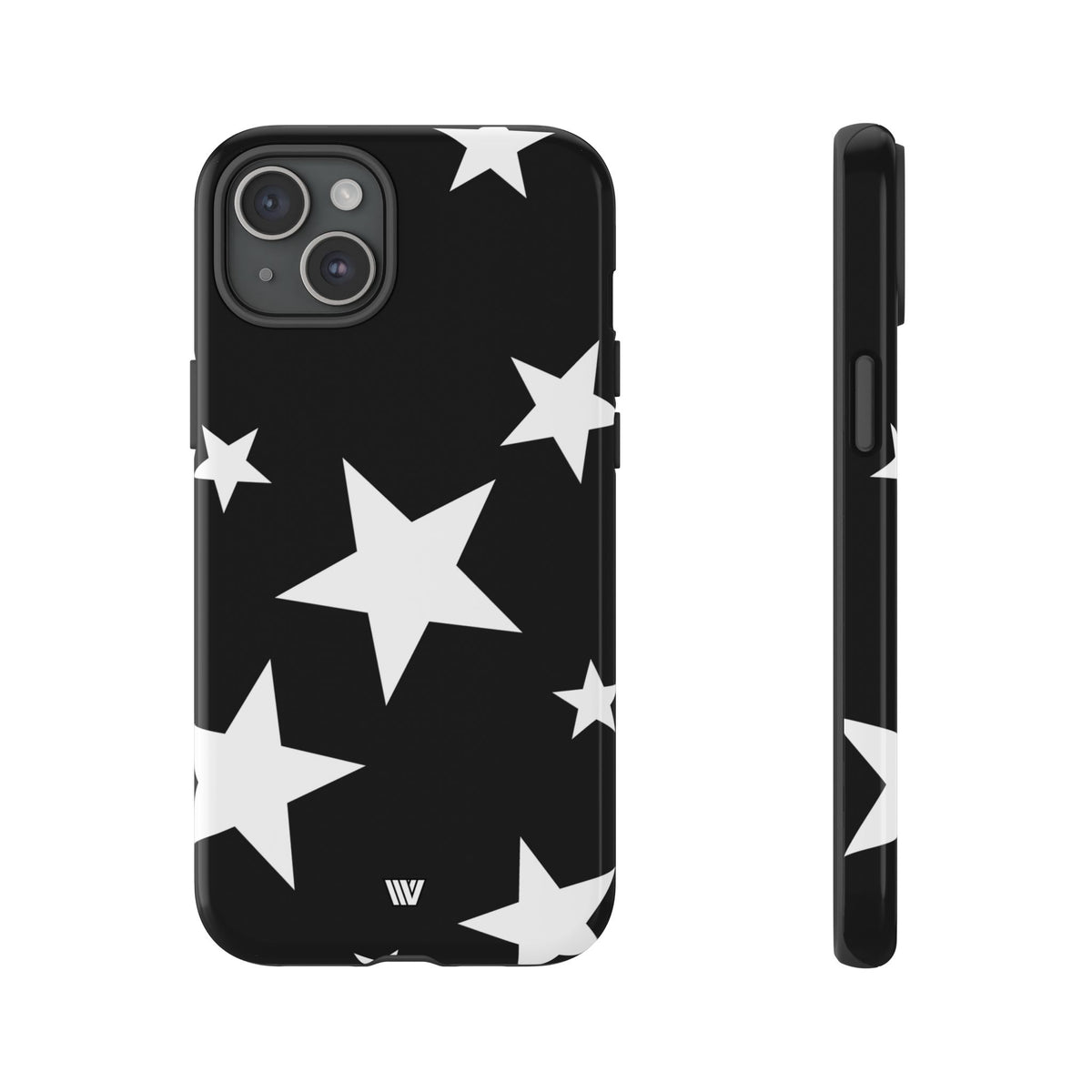 JET BLACK BOLD STARS | Tough Phone Case