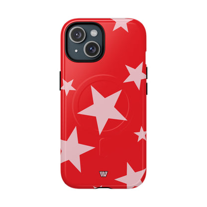 RED BOLD STARS | MagSafe Tough iPhone Case