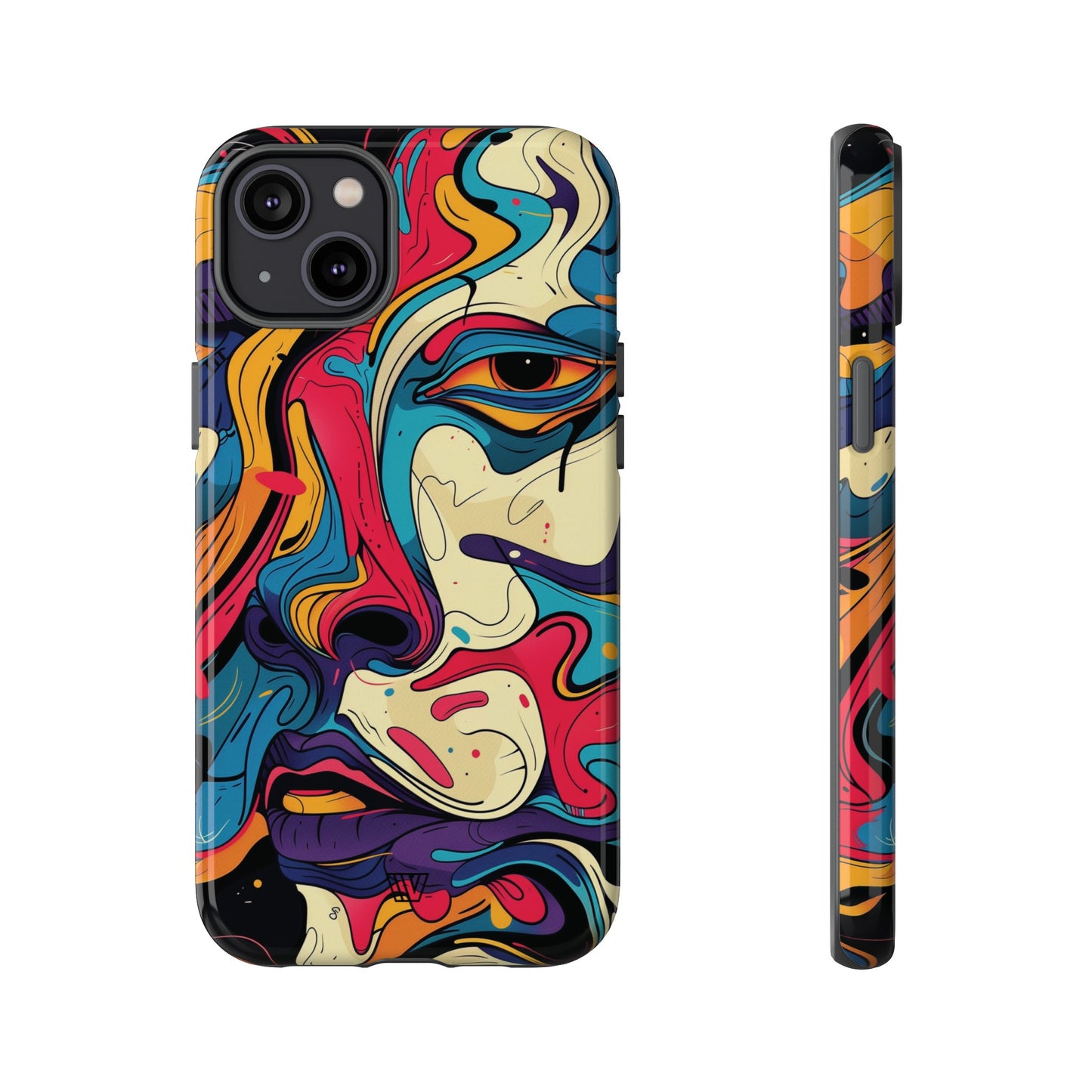 PAINT SWIRL FACE | Tough Phone Case