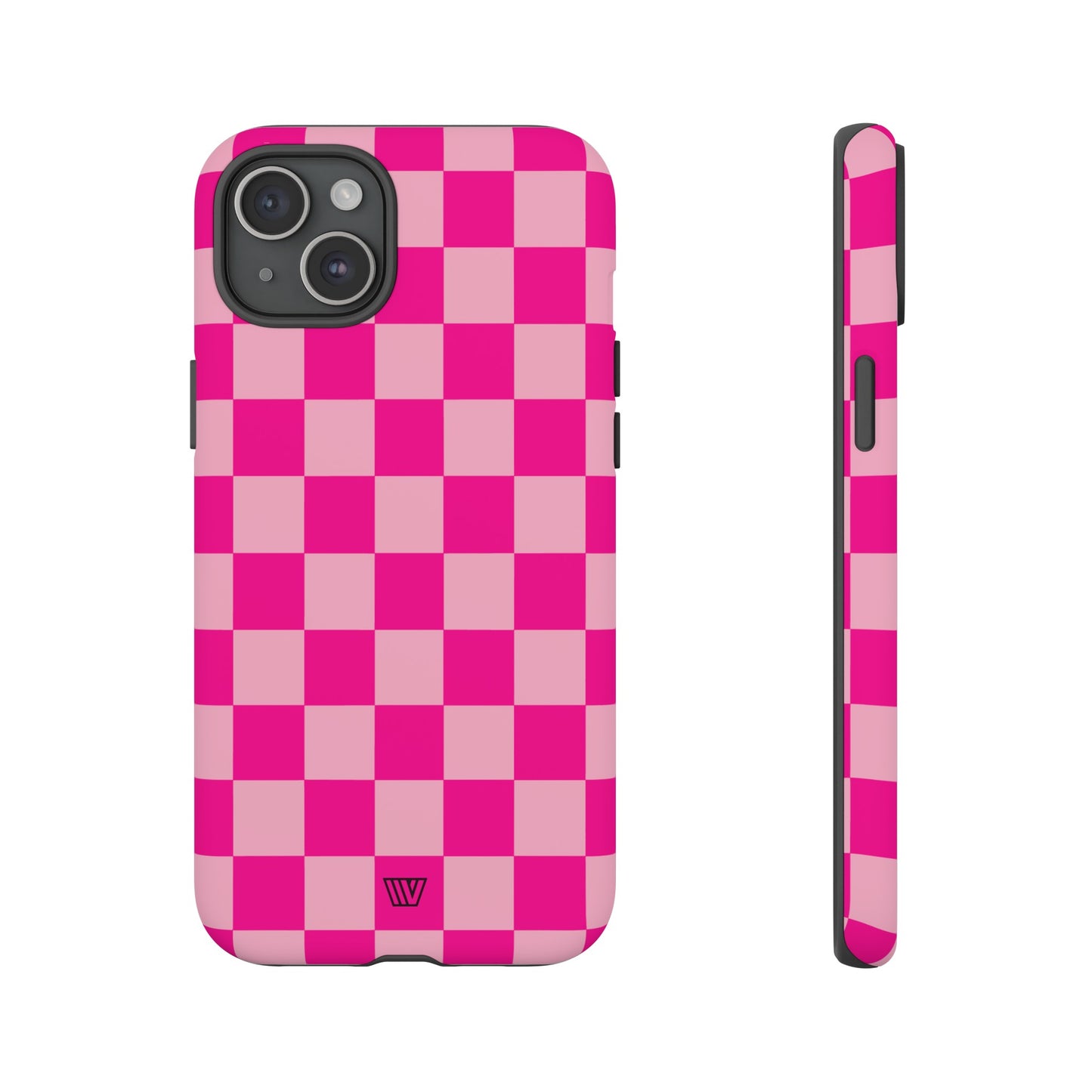 HOT PINK CHECKERBOARD | Tough Phone Case