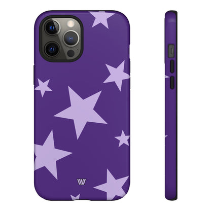 PURPLE BOLD STARS | Tough Phone Case