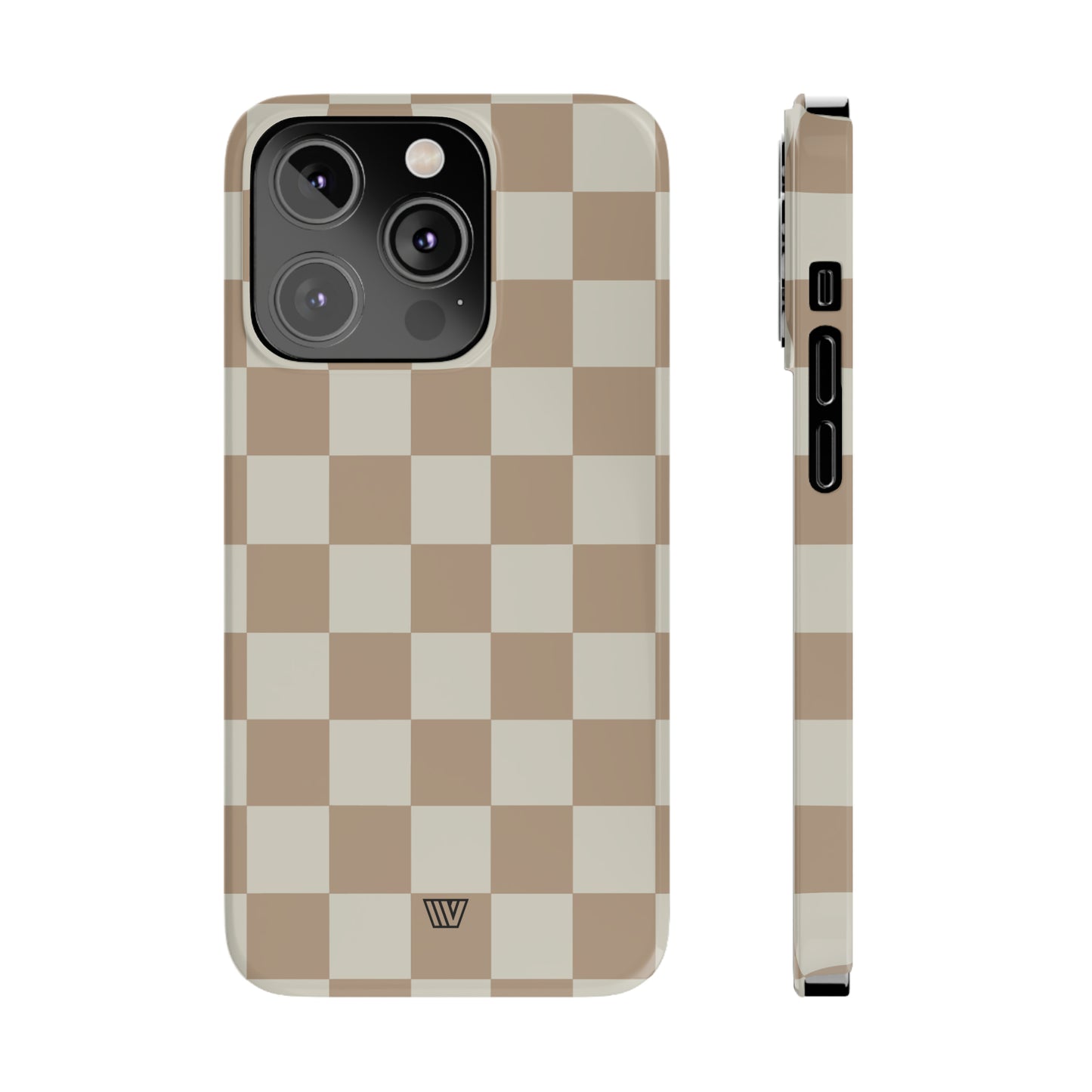 NEUTRAL CHECKERBOARD | Slim iPhone Case - Trovvve