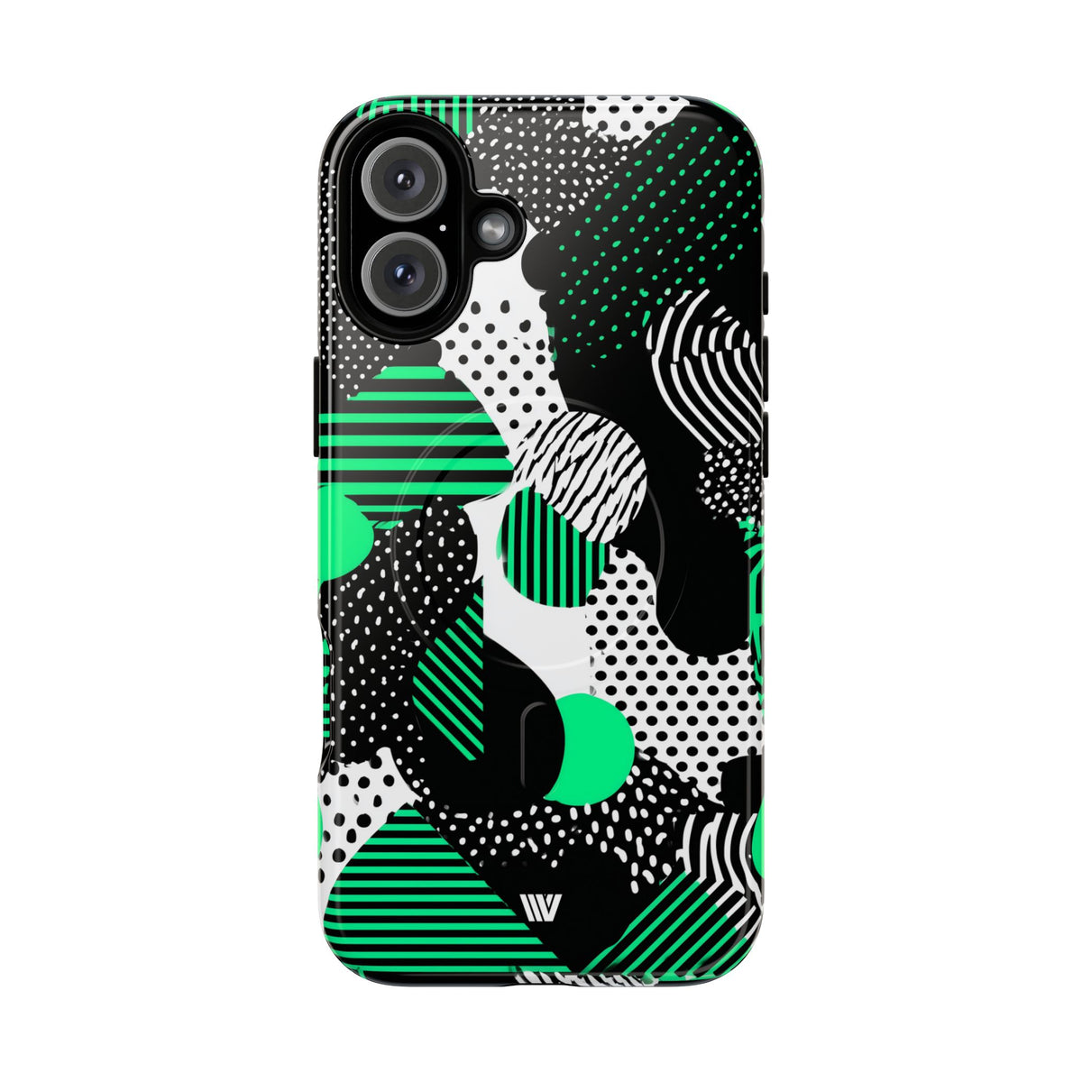 Pattern Clash MagSafe Tough iPhone Case – iPhone 16 Plus, Glossy