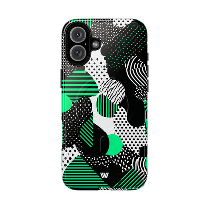 Pattern Clash MagSafe Tough iPhone Case – iPhone 16 Plus, Glossy