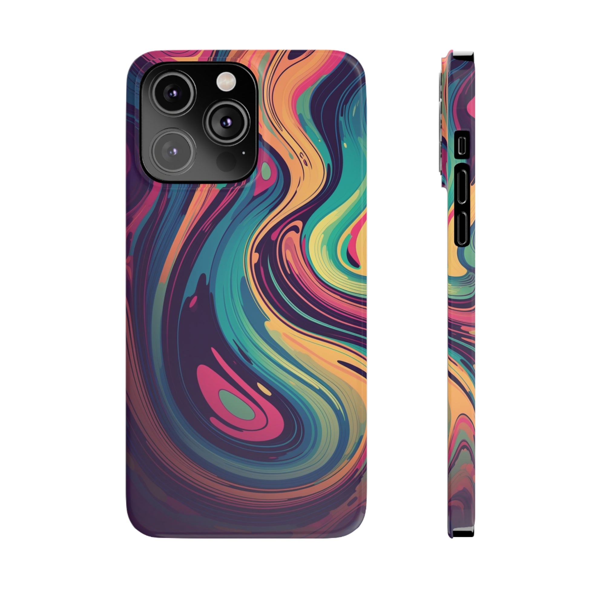 COSMIC LIQUID SWIRL |  | Slim iPhone Case - Trovvve