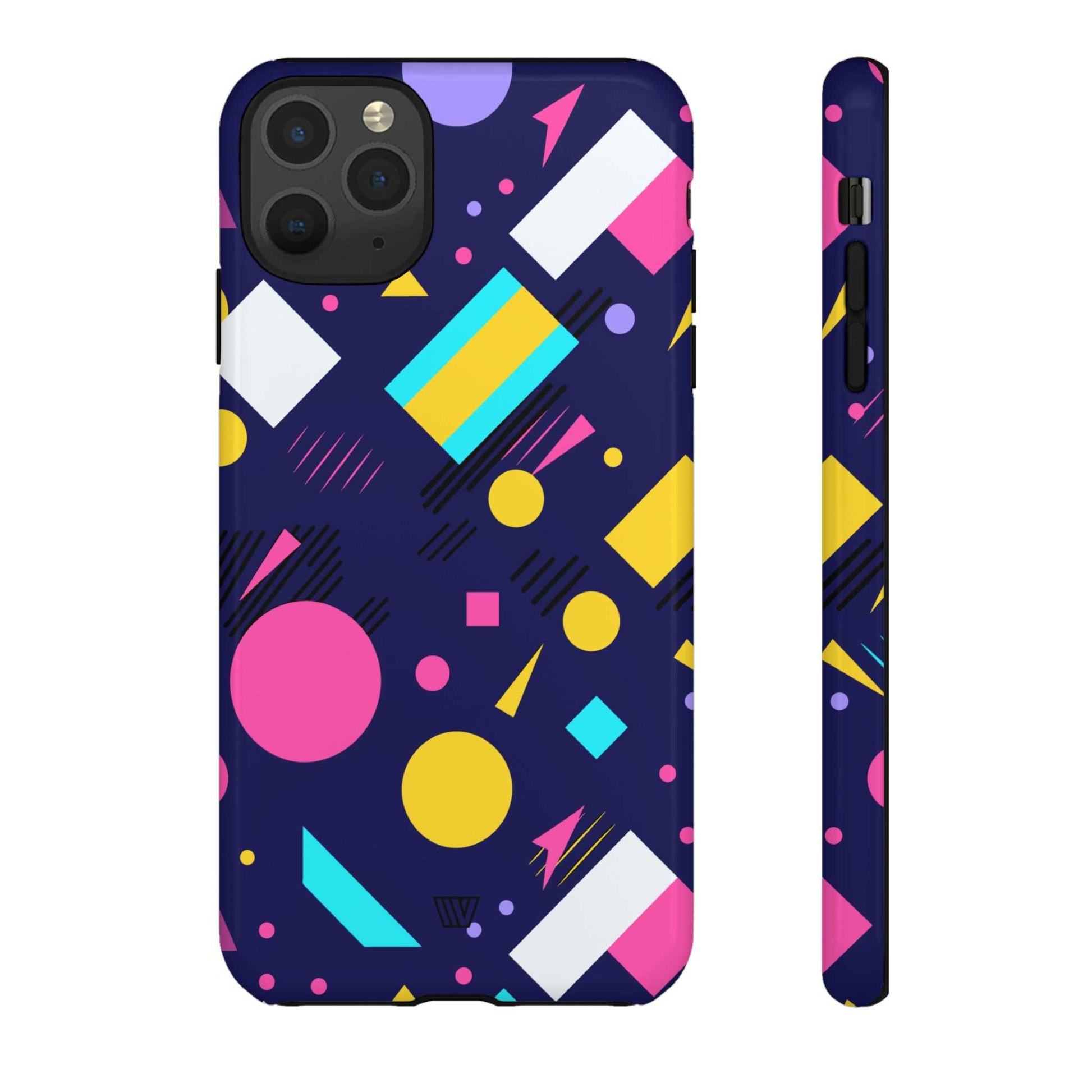 80s / 90s RETRO PATTERN DARK | Tough Phone Case