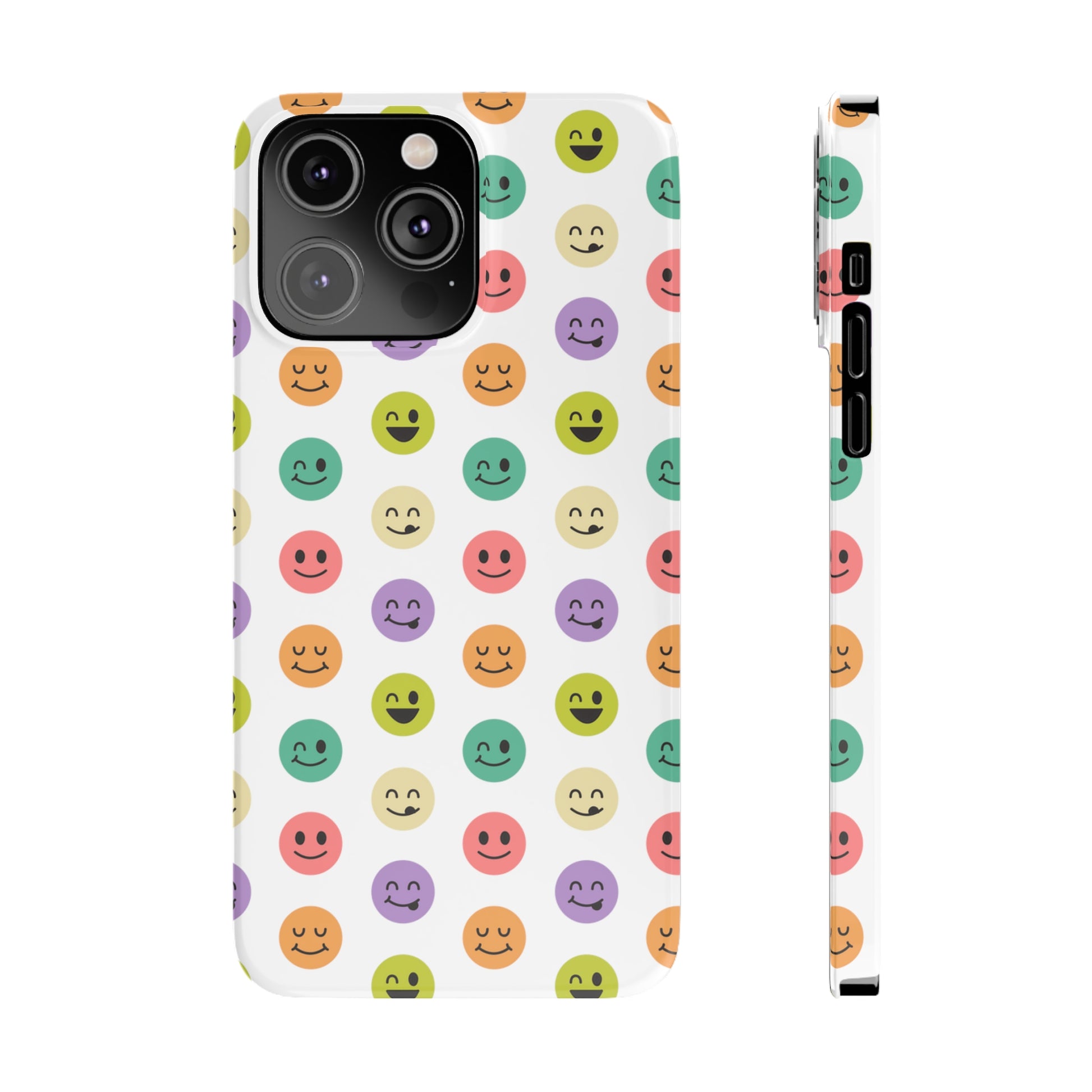 SMILEY FACE PATTERN | Slim iPhone Case - Trovvve