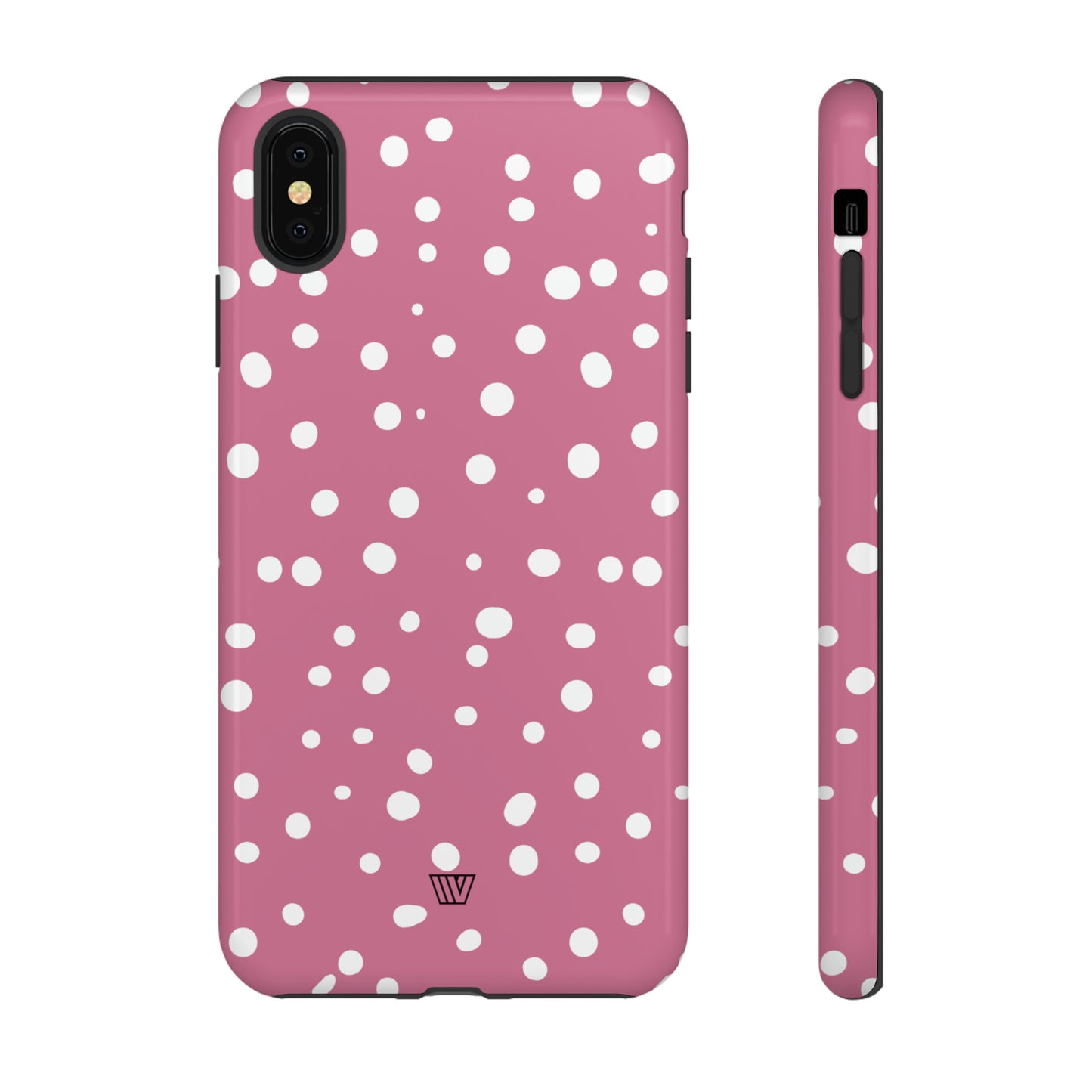 BLUSH RED DOTS | Tough Phone Case - Trovvve