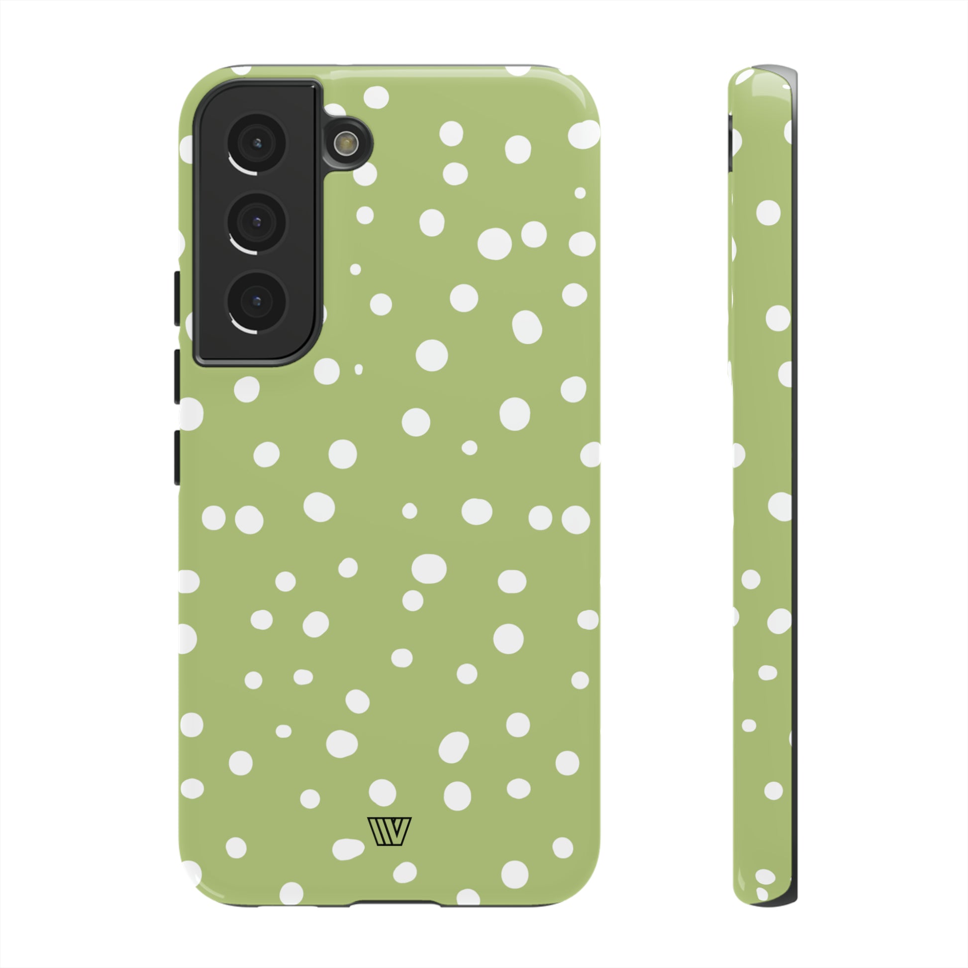 PALE OLIVE DOTS | Tough Phone Case - Trovvve