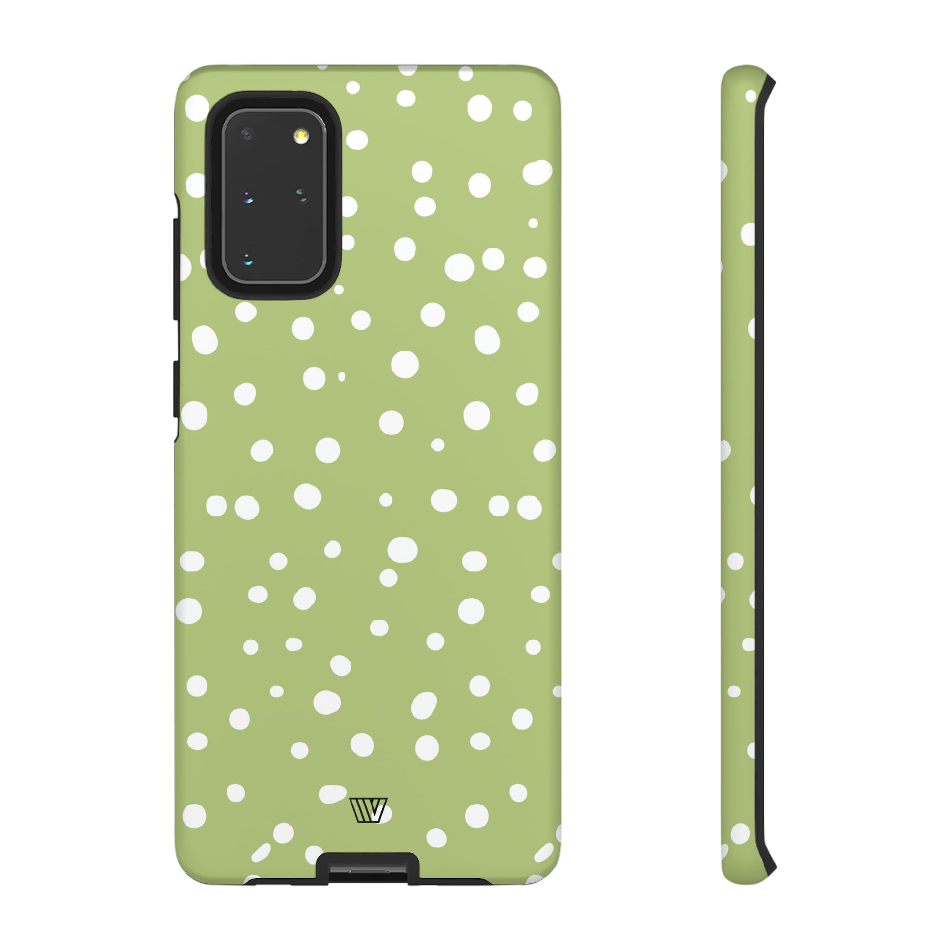 PALE OLIVE DOTS | Tough Phone Case - Trovvve