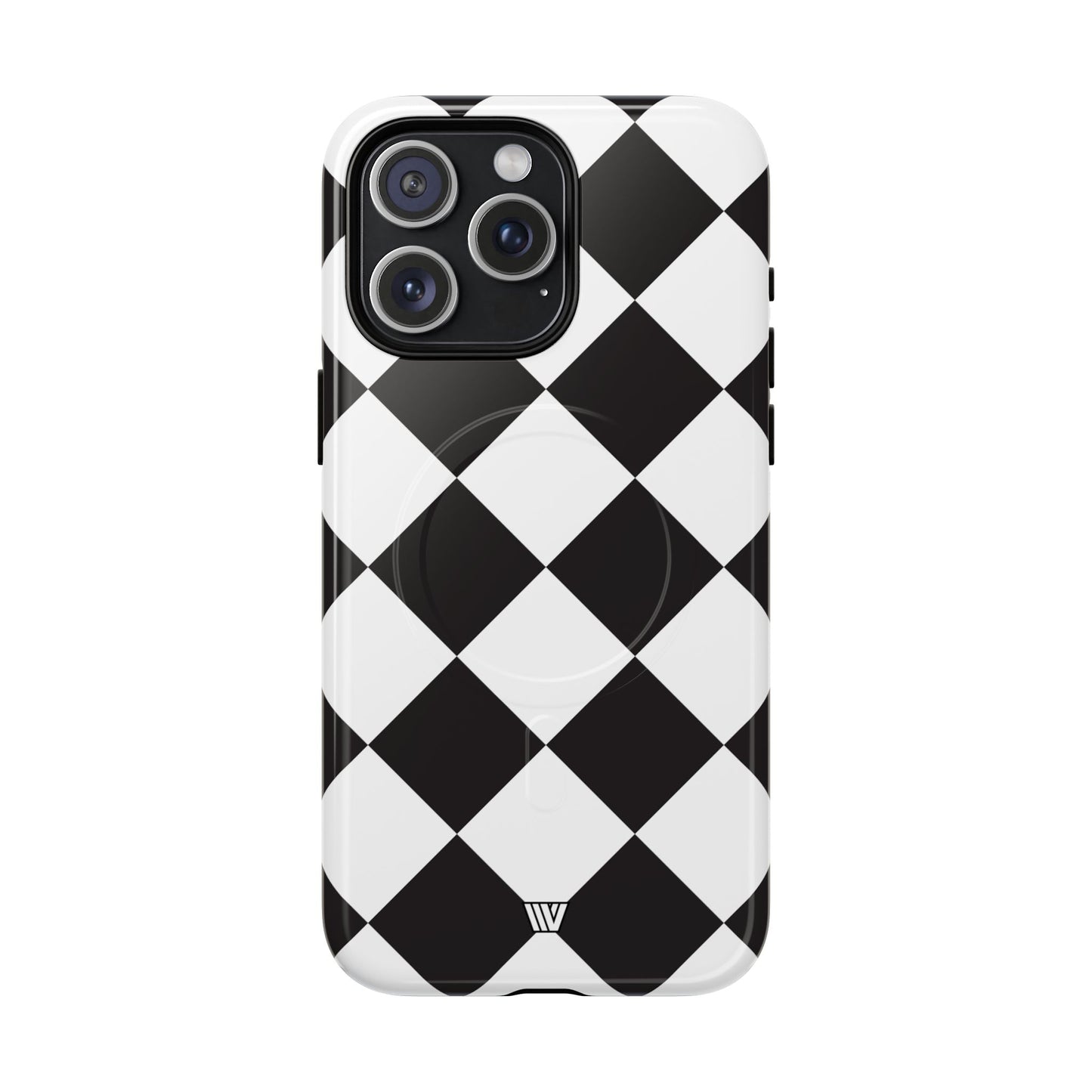 BLACK & WHITE DIAMOND | MagSafe Tough iPhone Case