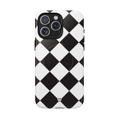 BLACK & WHITE DIAMOND | MagSafe Tough iPhone Case