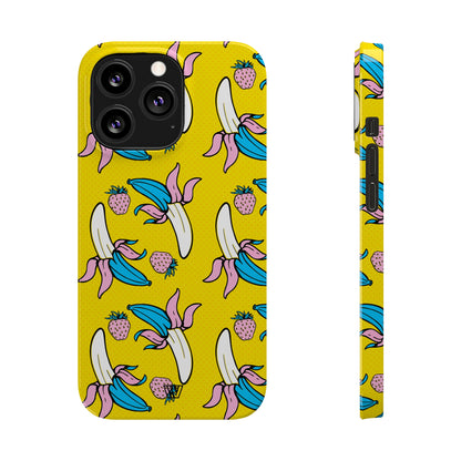 STRAWBERRY BANANA POP ART | Slim iPhone Case - Trovvve