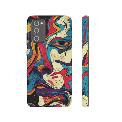 PAINT SWIRL FACE | Tough Phone Case