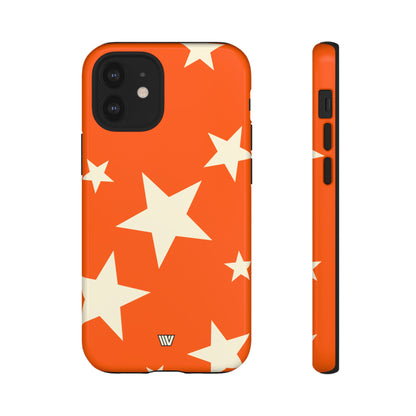 ORANGE BOLD STARS | Tough Phone Case