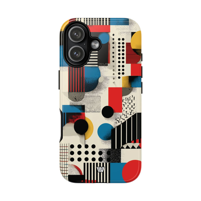 Dot Matrix Pop Tough Phone Case – iPhone 17, Glossy