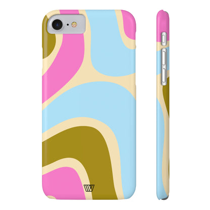 LARGE GROOVY WAVES | Slim iPhone Case - Trovvve