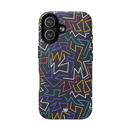Zigzag Night MagSafe Tough iPhone Case – iPhone 17, Matte
