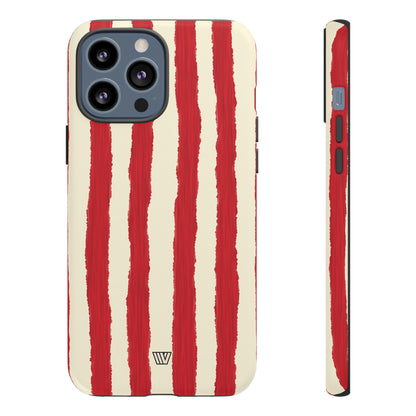 CANDY CANE STRIPE | Tough Phone Case