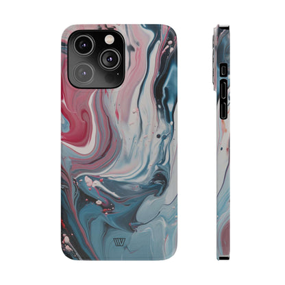 BLUE PASTEL SWIRL | Slim iPhone Case