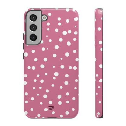 BLUSH RED DOTS | Tough Phone Case - Trovvve