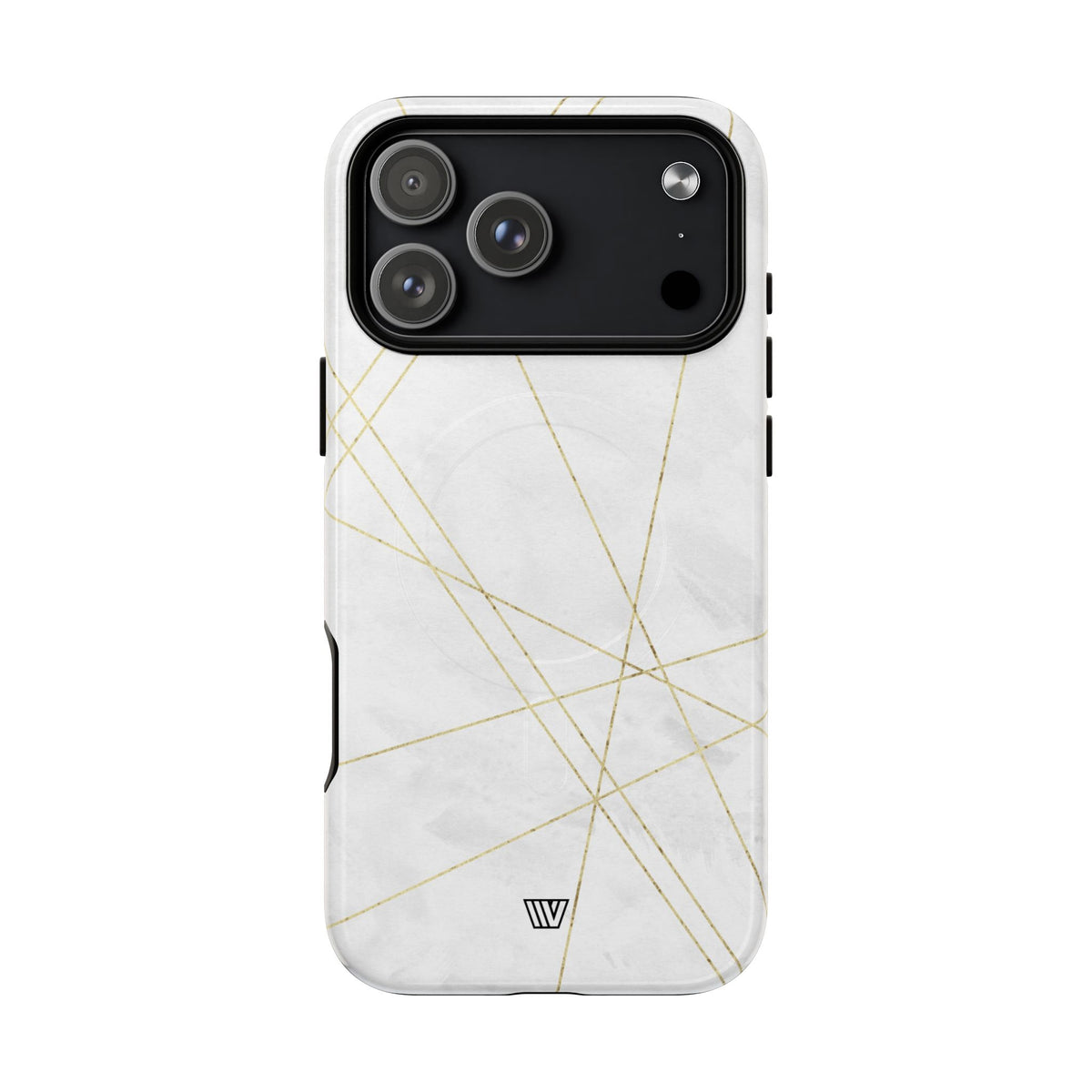 Gold Lines MagSafe Tough iPhone Case – iPhone 17 Pro Max, Glossy