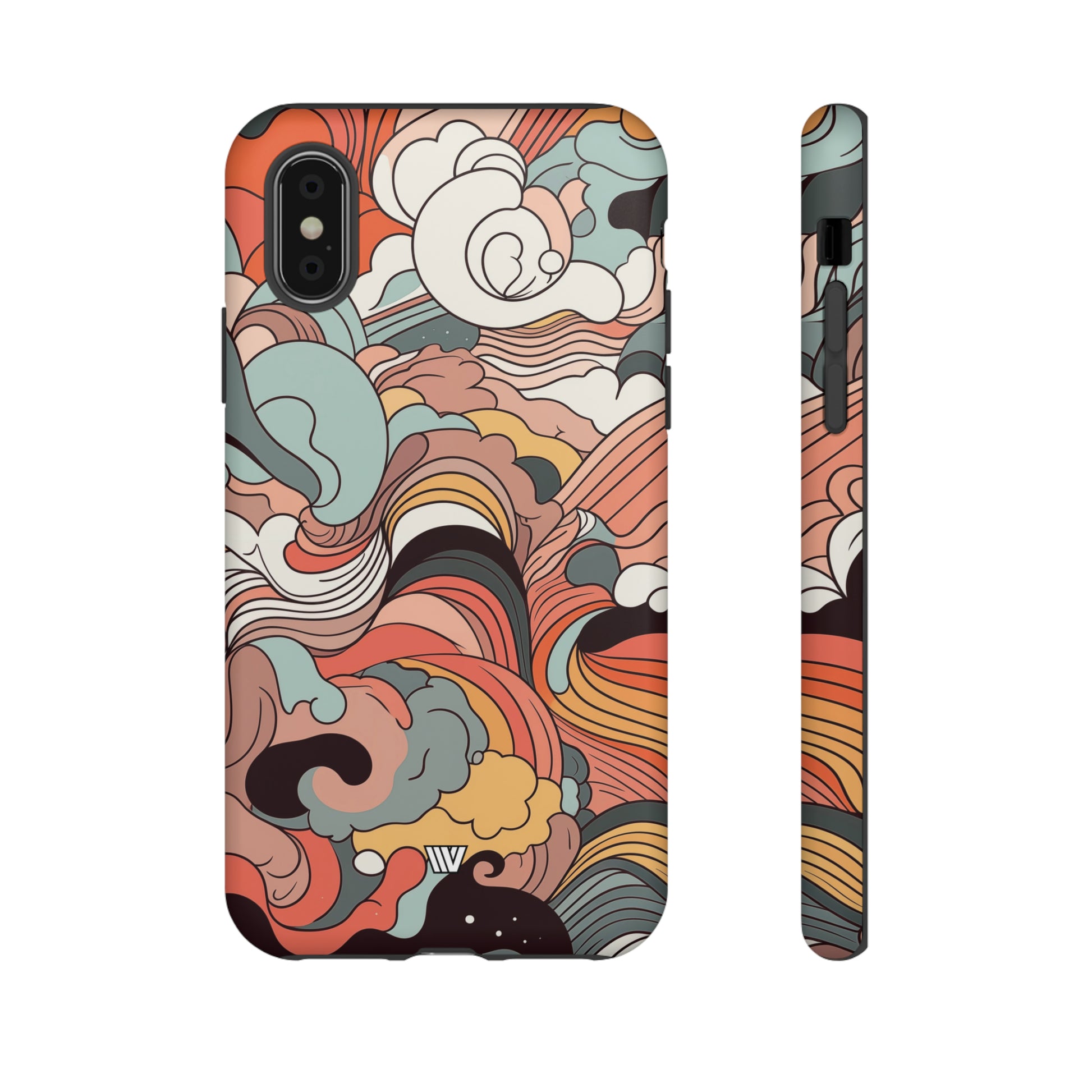 ABSTRACT DOODLE CLOUDS | Tough Phone Case - Trovvve