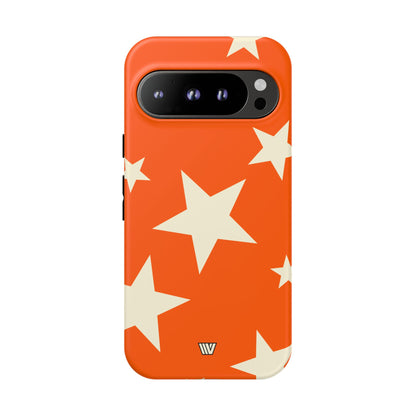 ORANGE BOLD STARS | Tough Phone Case